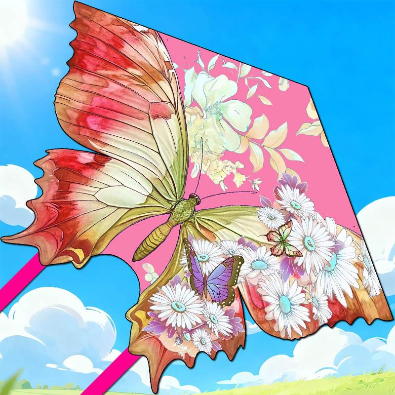 Beautiful Butterfly Kite For Kids Adults Large Kite With Long Tail Easy To Fly For Outdoor Beach Park Activities