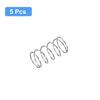 uxcell Compression Springs, 304 Stainless Steel, 8mm OD, 0.5mm Wire Diameter, 15mm Total Height, Silver Tone, Pack of 5