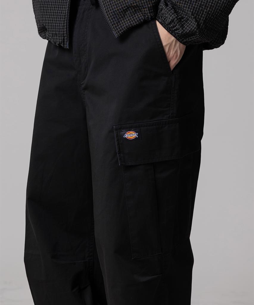 DICKIES Washed Loose Fit Twill Cargo Pants Black