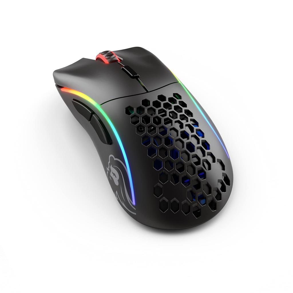 Glorious Model D Wireless Matte Black Gaming Mouse, Ultra-Lightweight 69g, 19000DPI BAMF Sensor, Right-Handed Ergonomic Design