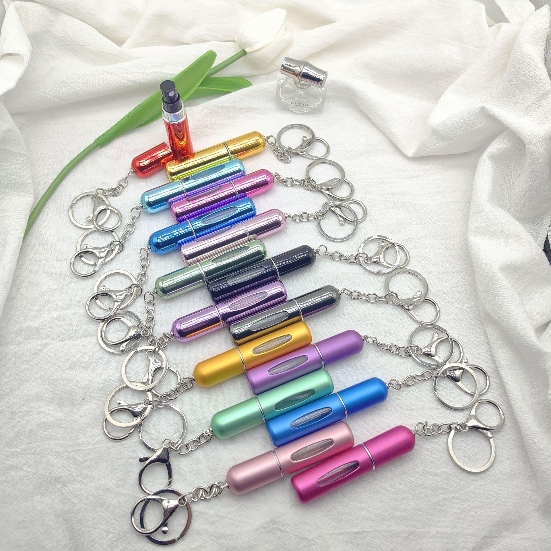 10ml Aluminum Spray Bottle Mini Perfume Sprayer Small Empty Fine Mist Refillable Container Portable Plastic Perfume Bottles 10ml