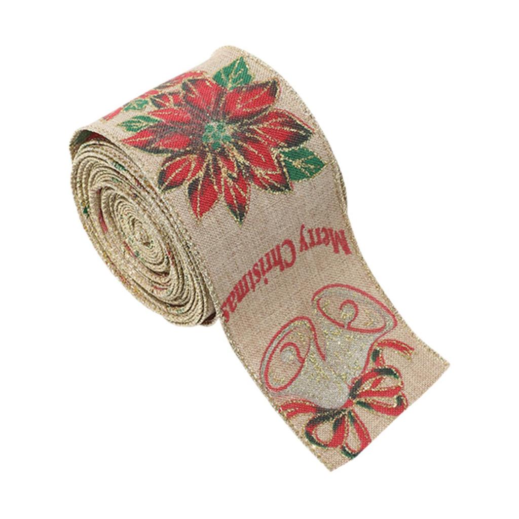 Christmas Ribbon Gift Box Fashionable Holiday Decorative Satin Band for Bouquets Wedding Festivals Sewing Craft Party Favor