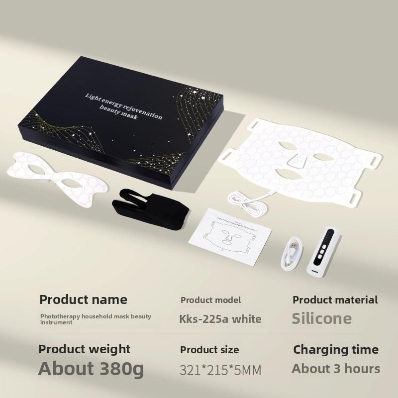 

Красный и Синий Свет Линейный Свет Бытовой Инфракрасный Фотон Омоложение Кожи Силиконовая Маска Инструмент Светодиодный Цветной Свет Бьюти-Маска