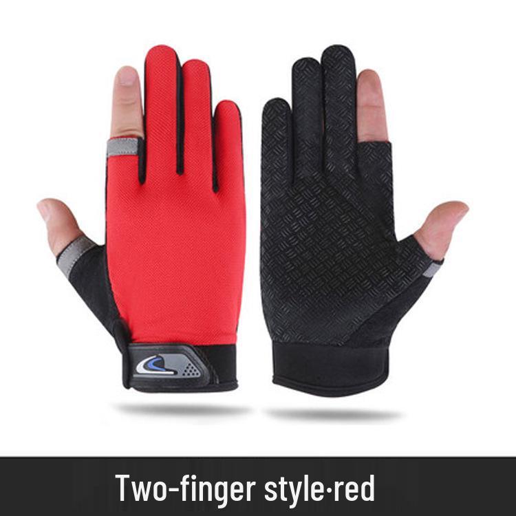 Unisex Summer Outdoor Cycling & Fishing Gloves - Fingerless, Sun Protection, Touchscreen Compatible, Breathable & Lightweight.