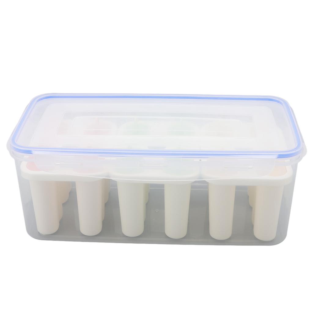 3pcs Ice Lolly Stick Molds PP Food Grade Reusable 12 Sticks Ice Cream Maker for Milk Yogurt Pudding