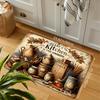 1Pcs Anti Fatigue Kitchen Rugs Vintage Print Waterproof Non-Slip Thick Cushioned Kitchen Mat Heavy Duty Comfort Standing Mat for Kitchen