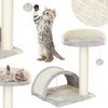 Arbre À Chat - Springos® - 47 Cm - Balle Suspendue - Souris - Pont Intégré