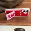 Aesthetic Red Strawberry My Melody Phone Case For iPhone 17 16 15 14 Pro Max Cute Polka Dot Gingham Stand Protective Cover for W