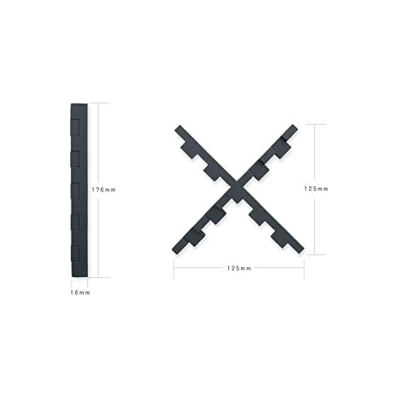 BRICK Trivet & Ladle Rest - Silicone, Antibacterial, Compact, Space-Saving, 5 Colors, Matte Finish, 176x176x16mm, Approx. 58g, Made in Taiwan