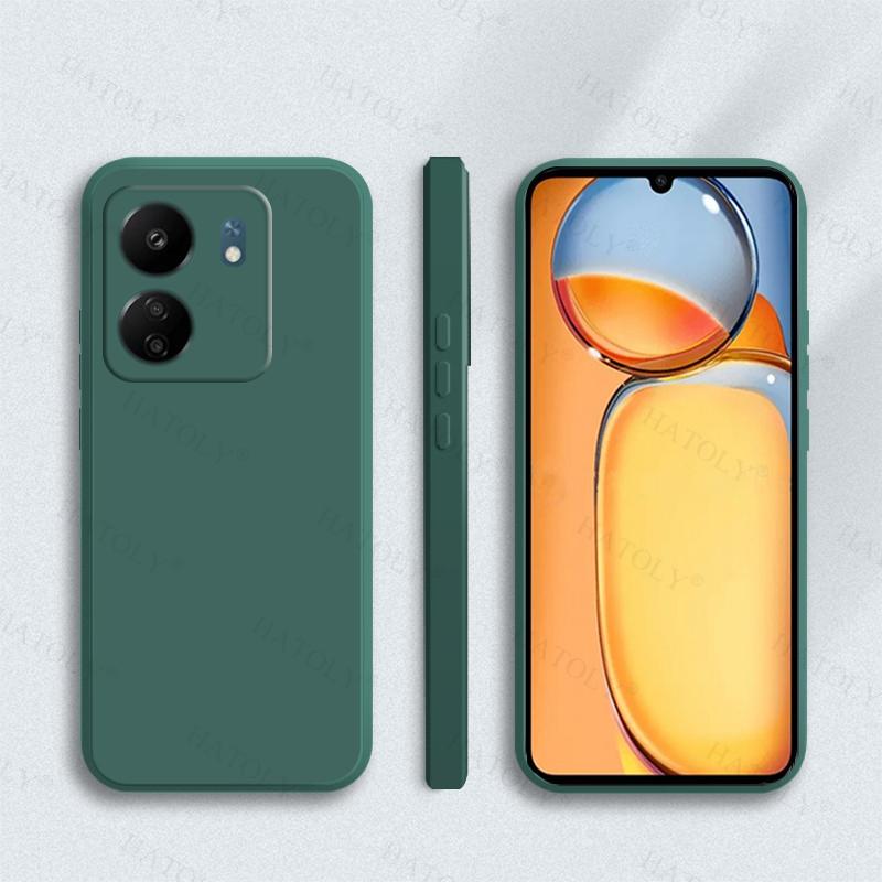 

Чехол-накладка для Xiaomi Redmi 13C Для Redmi 13C Мягкий Оригинальный Жидкий Силикон Конфетного Цвета Полный Чехол Для Redmi 13C Чехол 6,74 дюйма For Redmi 13C (4G)