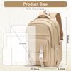 School Bag for Girls Waterproof Multi-Pocket Nylon School Backpack for Student Lightweight Adjust Strap Laptop Bookbag Mochilas