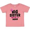 Inktastic Große Schwester Wieder Mit Bogen und Pfeil Baby T-Shirt Familie Sis Geschwister