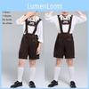 Elegant Children's German Oktoberfest Stage Costume With Hat For Halloween Cosplay