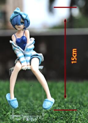 

Anime Re:Life in a different world from zero Rem Ram Noodle Stopper Girls PVC Action Figure Model Toys 16cm no box