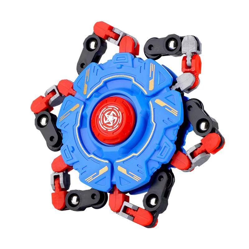 Transforming Robot Fingertip Gyroscope: Ever-changing Mechanical Decompression Toy