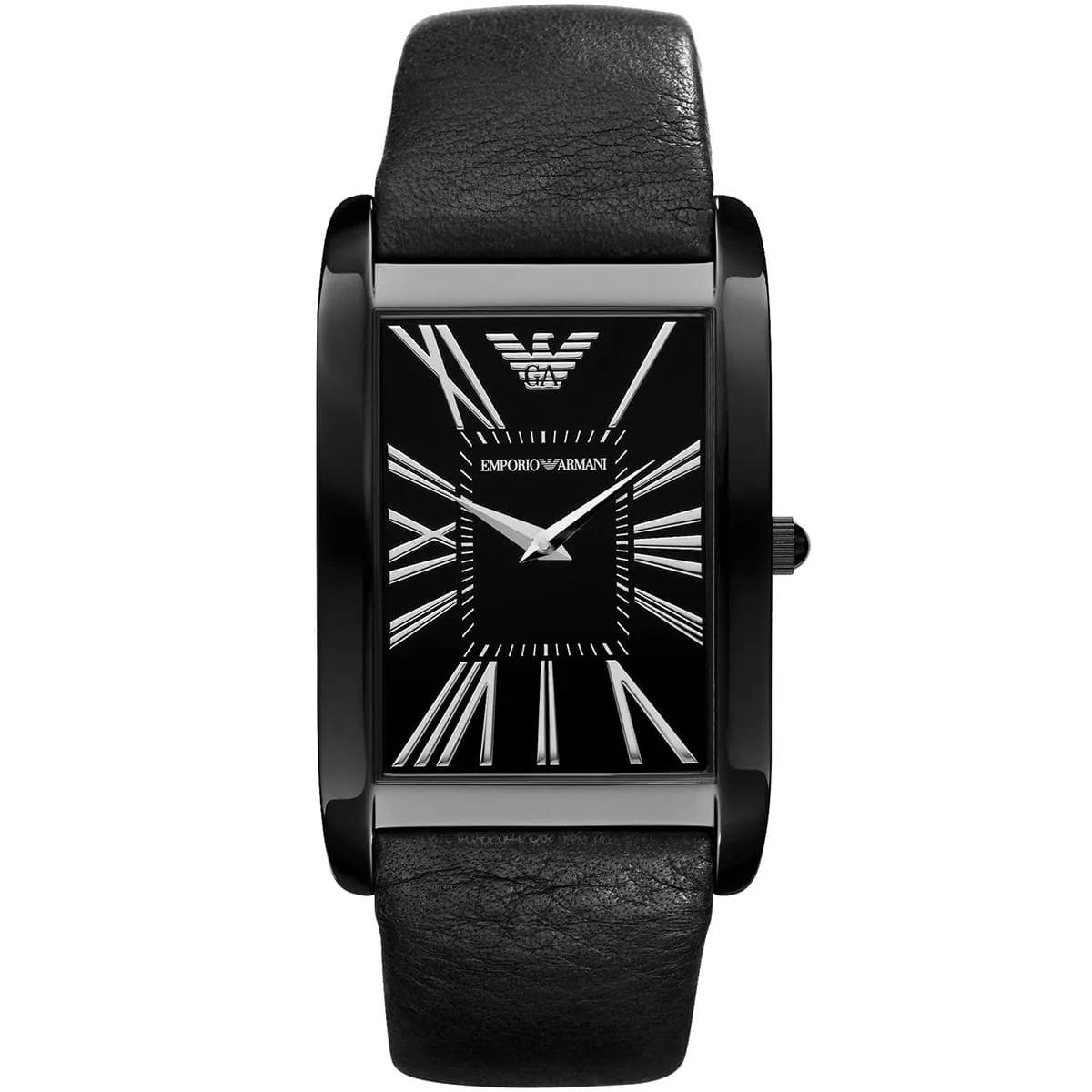 Emporio Armani Vīriešu Kvarca Pulkstenis Melns