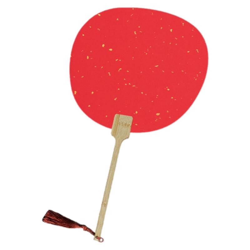 Blank Rice Paper Fan Round Fan Paper Hand Fan Wedding Fan Decorative Painting Fan Blank Fan Kids