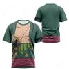 2026 One Piece Monkey D. Tricou cu Imprimare 3D Luffy Bărbați Femei Vestă Roșie Cosplay Anime Grafic Tee Streetwear Topuri Casual cu Mânecă Scurtă