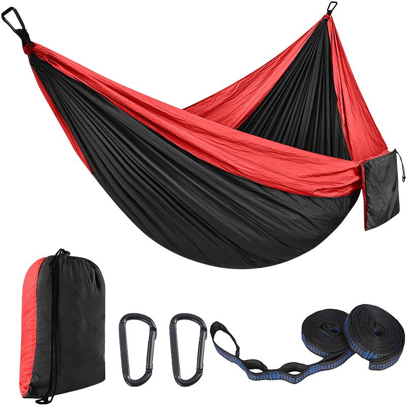 Portable Nylon Parachute Camping Hammock Swing Chair (Single/Double)