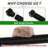 1pc Upgrade Downspout Extender,ABS+PE Folding Telescopic Rainwater Drainage Pipe Connector,Flexible Rain Drain