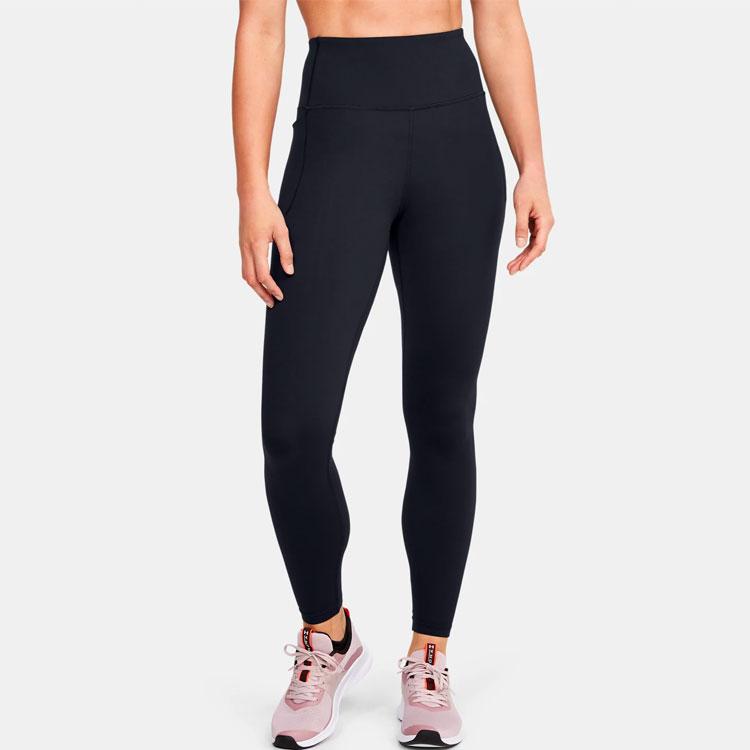 Under Armour Meridian Casual Breathable Tight Fitness Pants Women pants Black 1355916-001