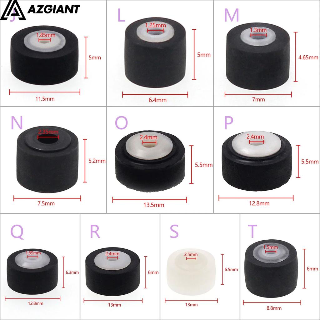 5 Stück 13x6,3x2 12,8*6,3*2,5 13*6*2,5 verschiedene Auto-Aufroller-Druckgurtrolle Deck-Audio-Druckrekorder-Stiftrolle Kassettenrekorder
