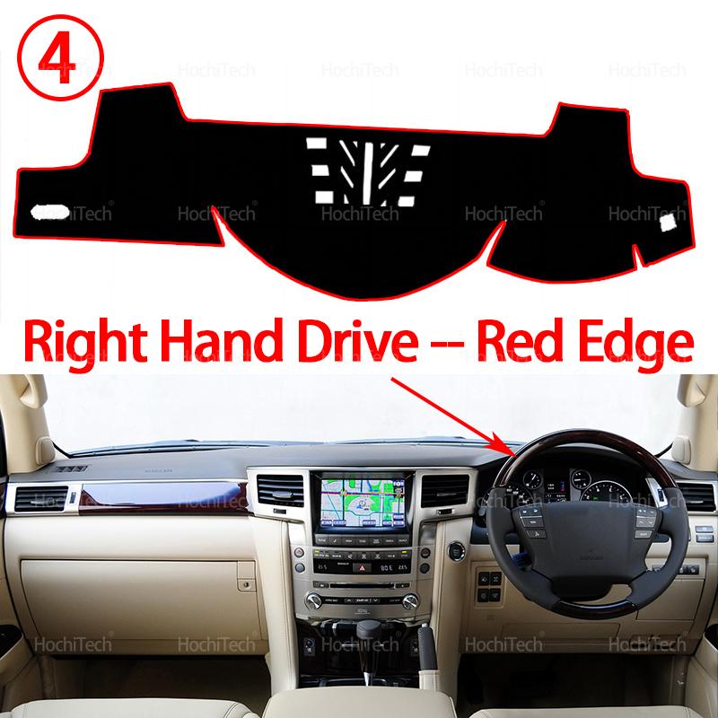 For Lexus LX570 J200 2008 2009 2010-2015 Car Dashboard Cover Avoid Light Pad Instrument Platform Cover Mat Carpet Accessories
