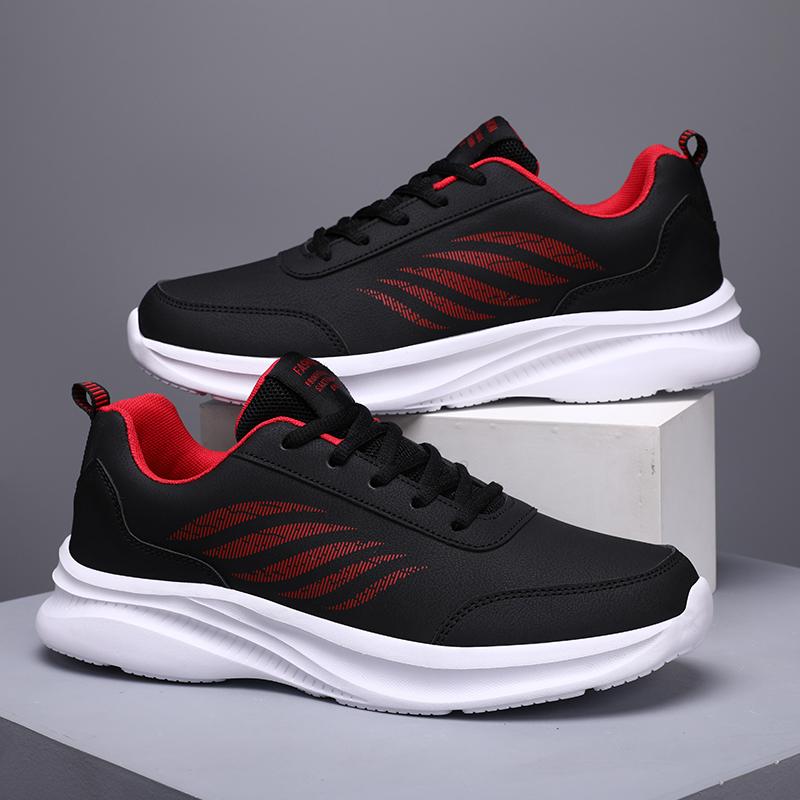 Fashion New Men Running Shoes Winter Warm Male Sneakers Anti Slip Breathable Mens Walking Shoes Lace Up Soft Casual Shoes Lightweight