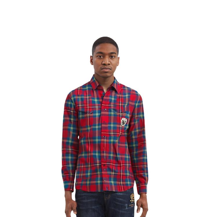 GUCCI Tartan Skunk Patch Shirt 720960-ZAK7U-6499