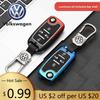 Für VW Volkswagen Jetta MK5 Golf 3 4 Tasten Auto Schlüsselhülle Abdeckung Für VW Volkswagen Golf 7 MK7 Tiguan MK2 Seat Ateca Leon FR Ibiza