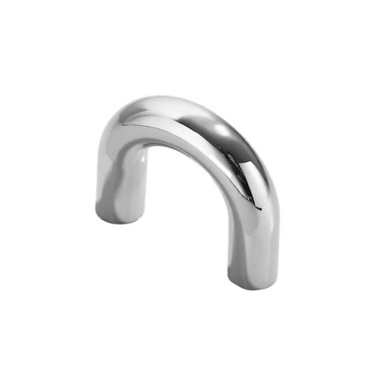 Door Knobs Polished Chrome Finish Zinc Alloy Interior Door Handle Decorative Non-Latching Drawers Cabinets Handle
