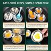 Stainless Steel Egg Steamer Household Multi-Functional Round Boiled Egg Kitchen Utensils