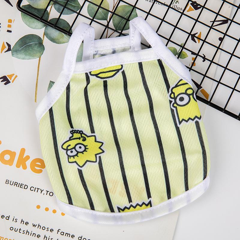 Sweet Print Sphynx Cat Clothes Summer Pet Vest for Cats Gotas Katten Kedi Shirts Puppy mascotas Clothing Outfit ubranie dla kota