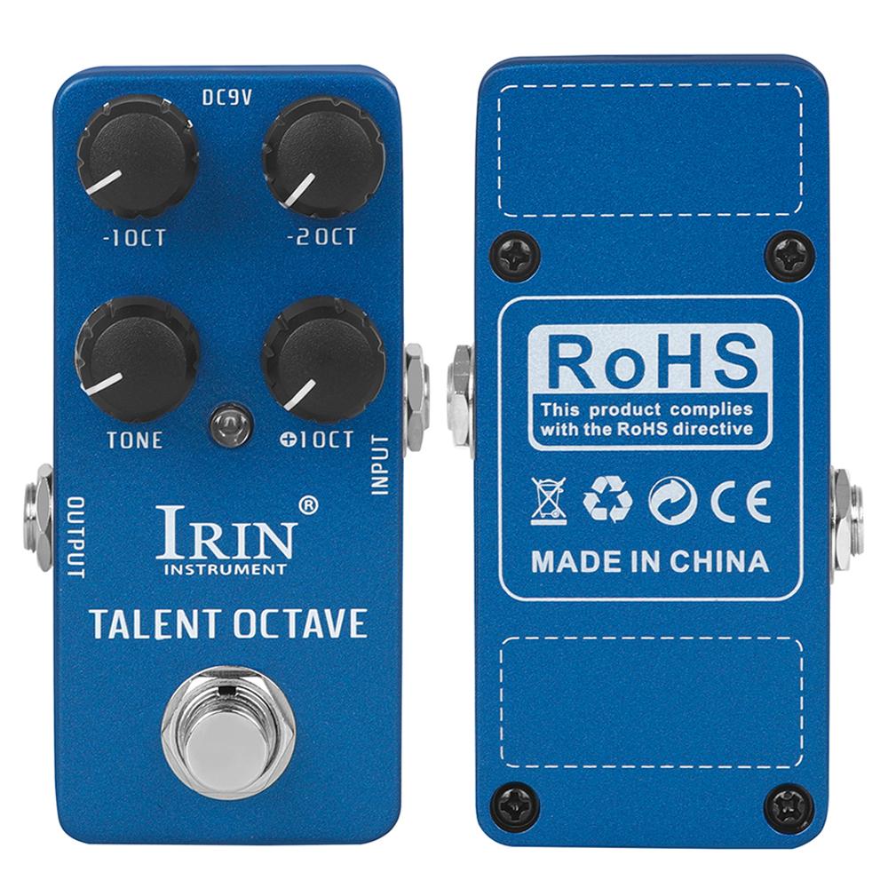 

IRIN RS-19 TALENT OCTAVE Pedal 3 Octave Separate Volume Control Electric Guitar Effect Pedal True Bypass Guitar Accessories