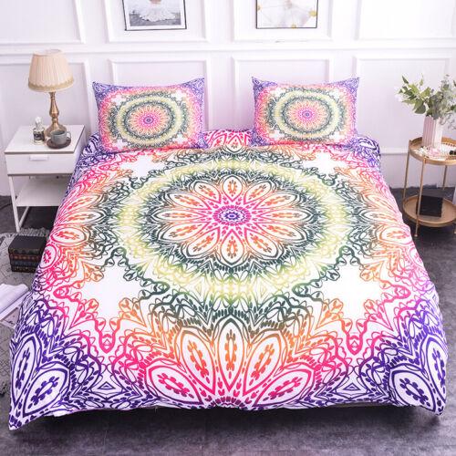 Oriental Mandala Doona Quilt Duvet Cover Set Double/Queen/King Bedding Set Gift