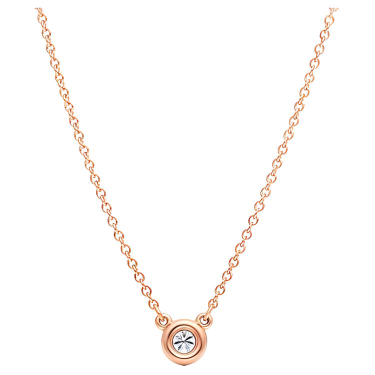 

Tiffany & Co. Elsa Peretti® Diamonds By The Yard Single Diamond 18K Gold Necklace Women necklace 60017924 Box,0.03