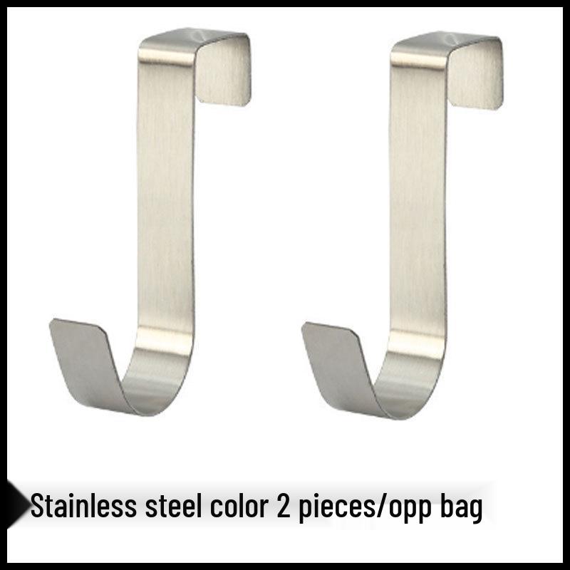 No-Drill Silent Wrought Iron Over-Door Clothes Hook & Storage Rack