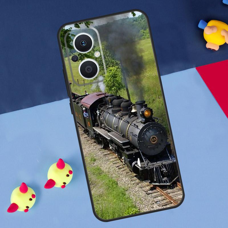 Classic Steam Train Railway For OPPO Reno 14 13 12 11 10 Pro 11F 12F 13F 14F 7 8 Lite 8T OPPO Find X9 X5 X6 X8 Pro Case