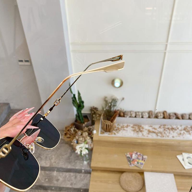 Metal Large Frame Square Sunglasses Women Fashion Sun Glasses Men Outdoor Driving Eyewear