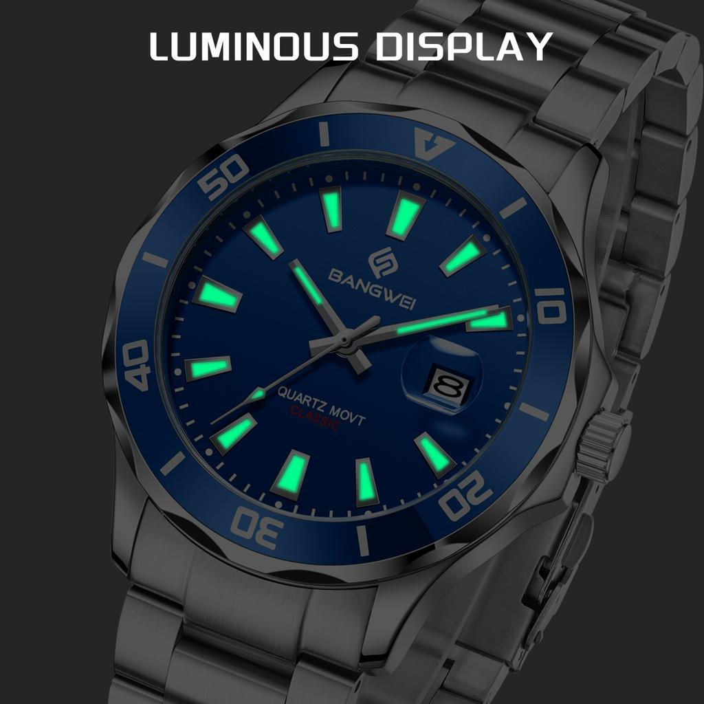 Neue Uhr Herren Luxusmarke Businessuhr Leuchtend Wasserdicht Herrenuhr Kalender Herren Quarz Armbanduhren Relogio Masculino