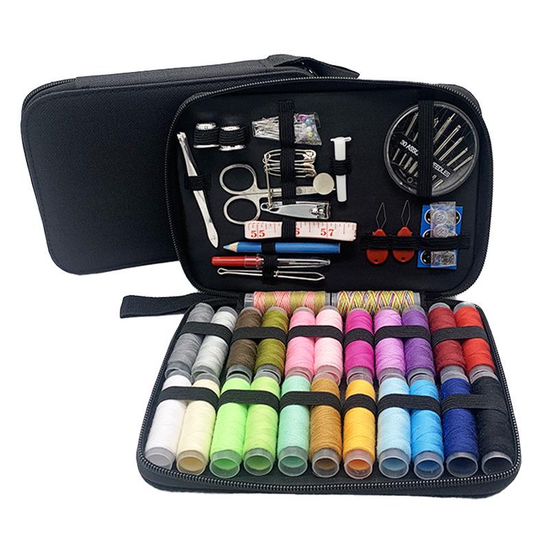 Portable Needle & Thread Box: Household Sewing & Mending Kit