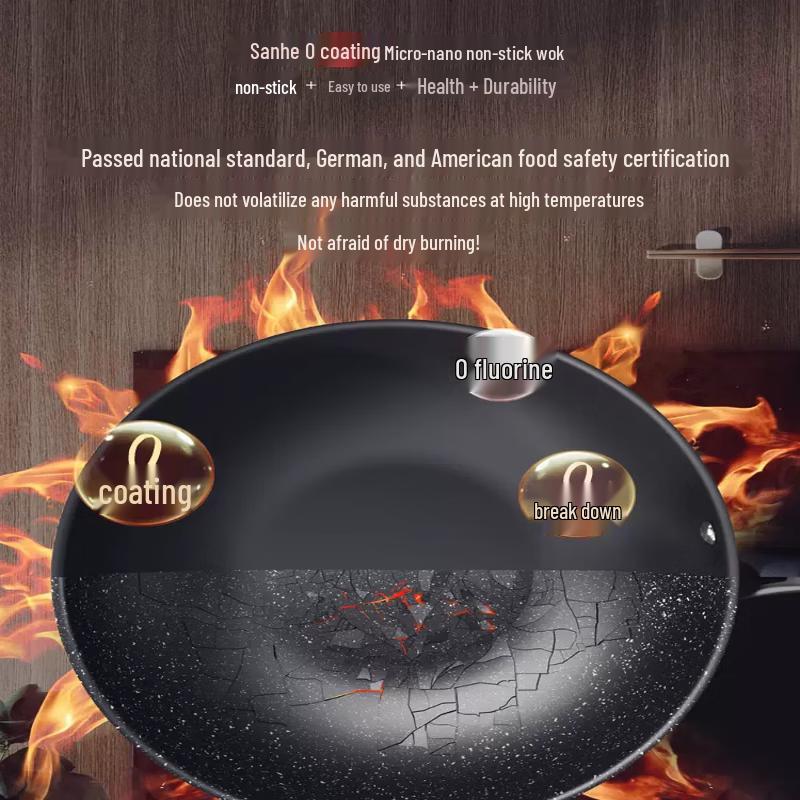 Sanhe Non-Coated Titanium Alloy Wok