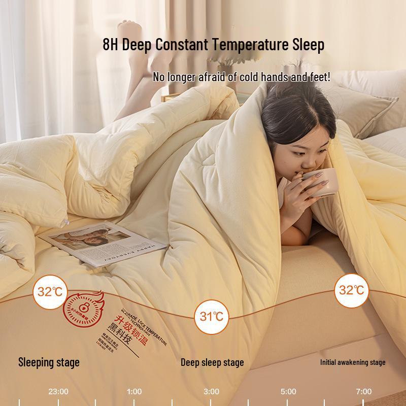 Thickened Cloud Velvet Quilt: Warm Autumn/Winter Comforter, Ideal for Dormitory or Single Bed, Suitable for Spring and Autumn