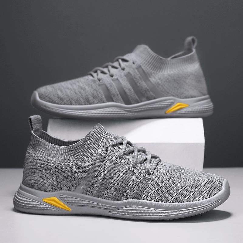 

Весенняя мужская обувь, летняя, дышащая, сетчатая, молодежная, спортивная, для отдыха, для бега, для учеников младших классов средней школы, сетчатая обувь Xiaobai, обувь для прилива 44 серый