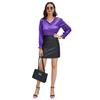 Women's Skirts Faux Leather Mini Skirt Party Club Evening Going Out Office Wear PU Short Dress In Black Brown Grey