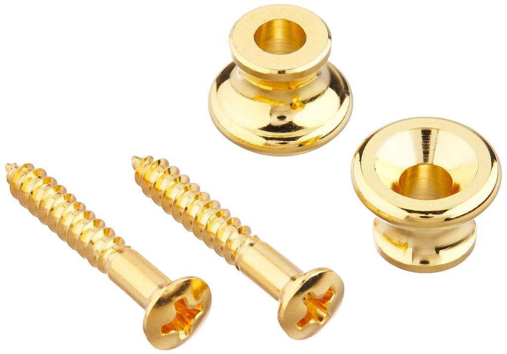 Scud Strap Pin Gibson Type 2pcs Set with Screws Gold EP-1G