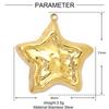 5pcs/Lot Cute Love Heart Stainless Steel DIY Earrings Charms Bow Knot Star Moon Necklace Pendants Women's Eye Cross Jewelry