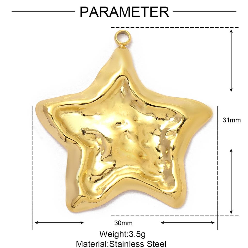 5pcs/Lot Cute Love Heart Stainless Steel DIY Earrings Charms Bow Knot Star Moon Necklace Pendants Women's Eye Cross Jewelry