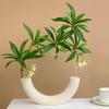 Lifelike Artificial Flower Arrangement with Greenery Potted for Indoor Décor