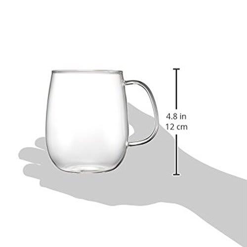 KINTO UNITEA Cup, 550ml, Dishwasher and Microwave Safe, Heat-Resistant Glass, Gift, 8292